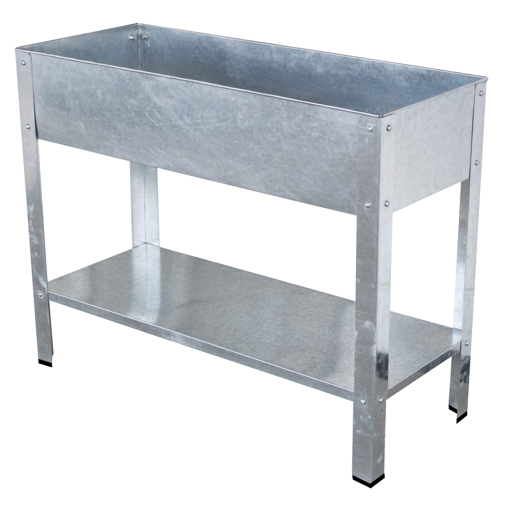 AMERIHOME, Galvanized Metal Elevated Garden Planter, Model# GEP